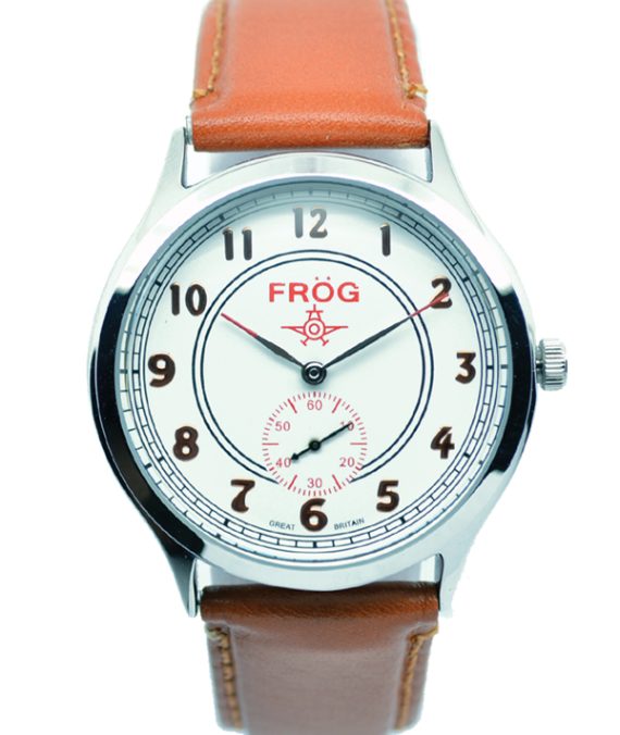FROG PARATROOPER White 41 mm Leather Watch