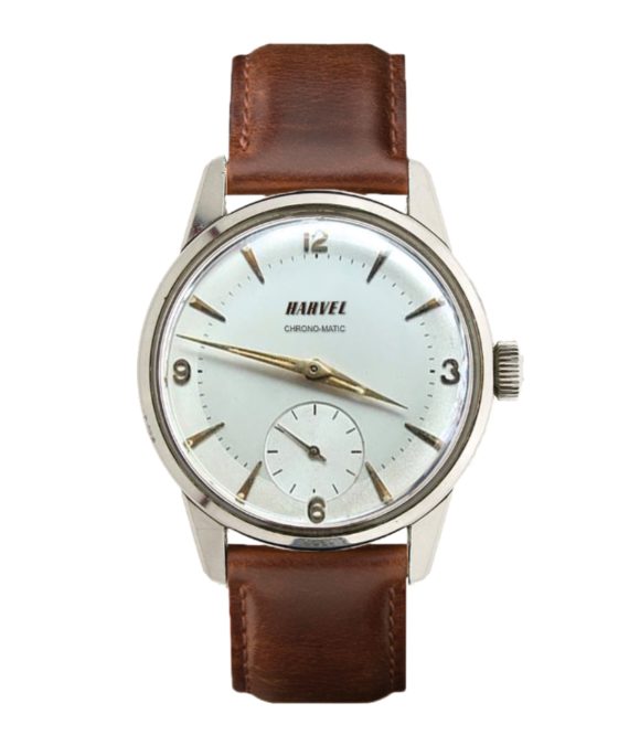 HARVEL Chrono White 40 mm Leather Watch